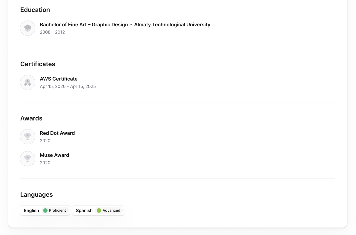 Education and Credentials