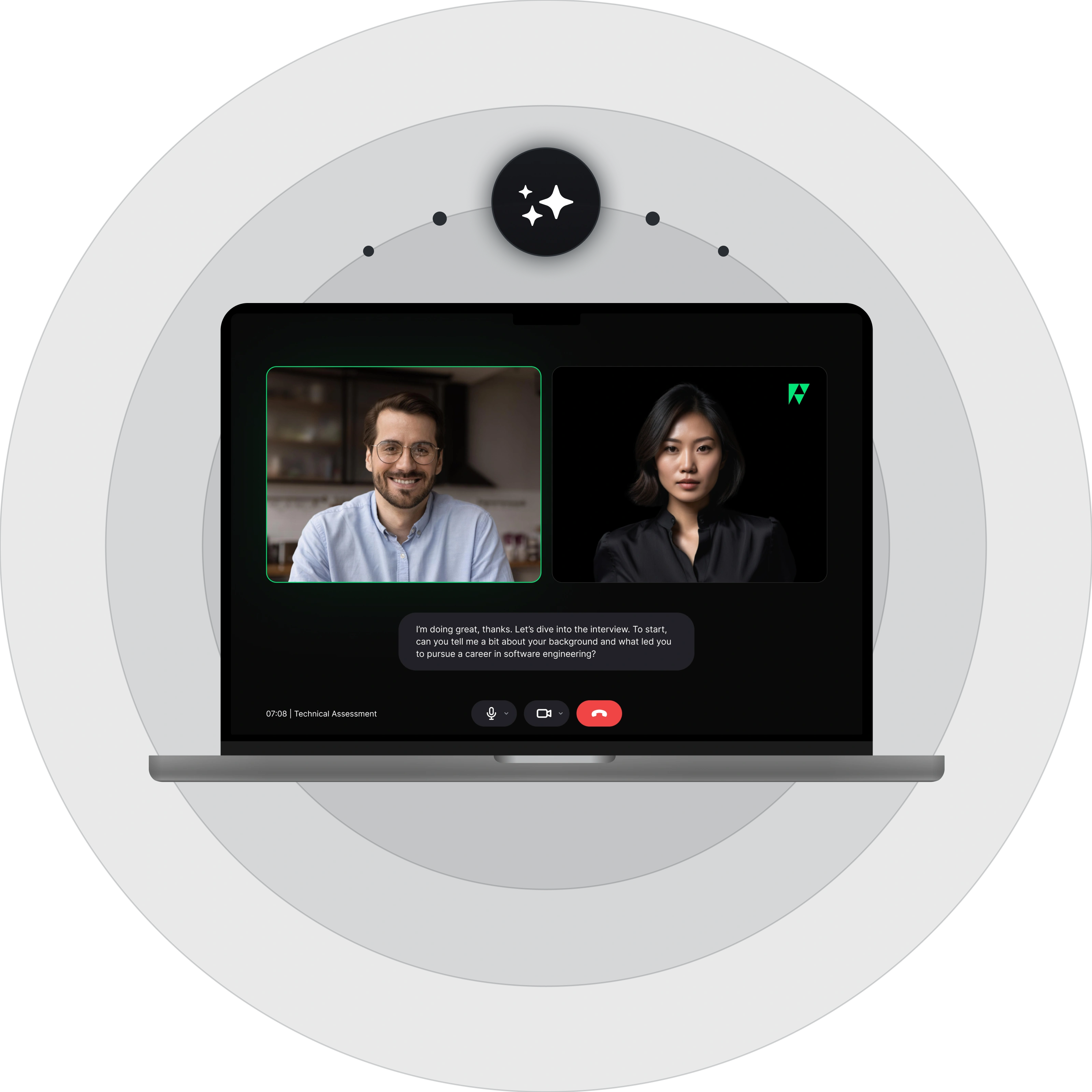 Real-time AI interview